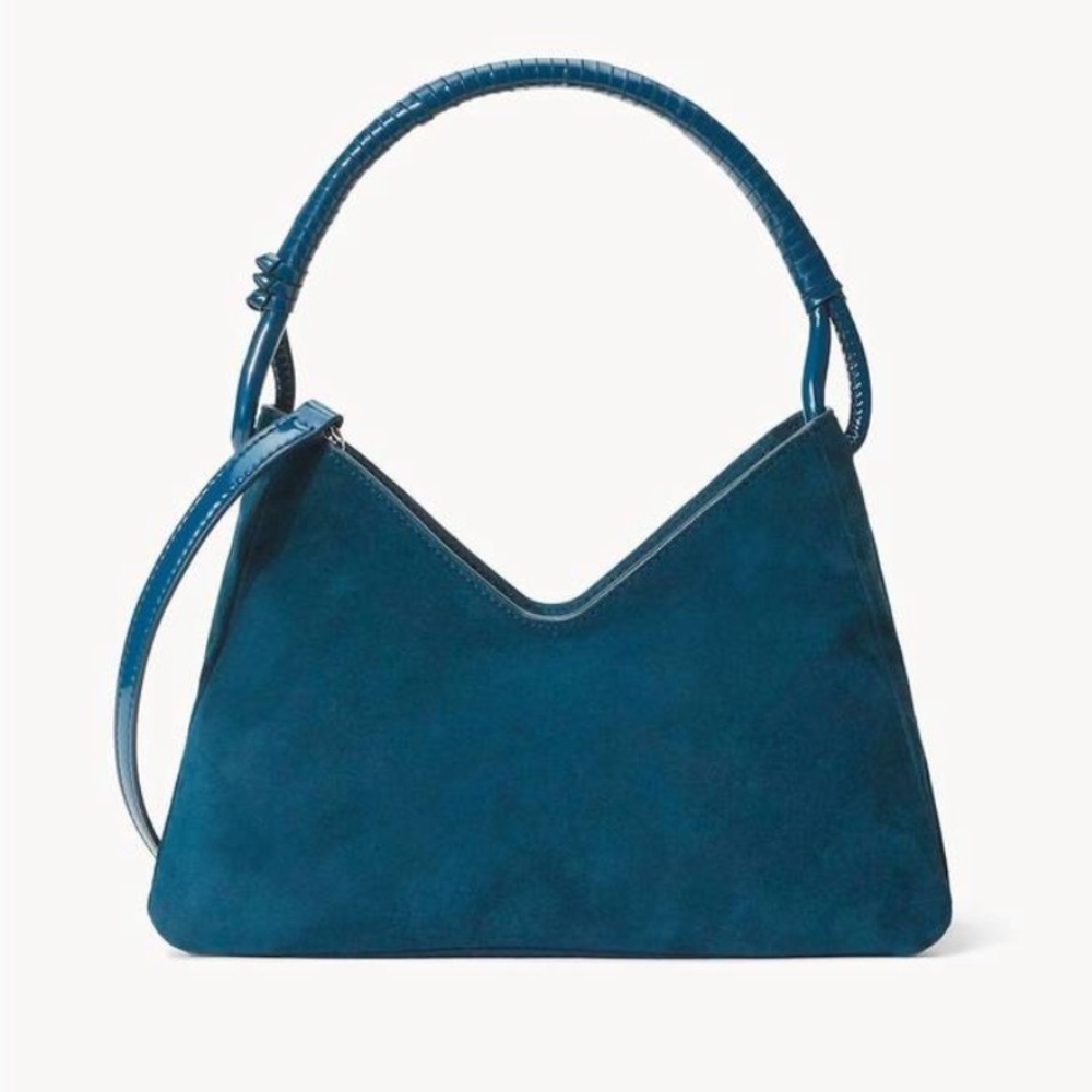 BRAND NEW STAUD Valerie bag in Ink suede!